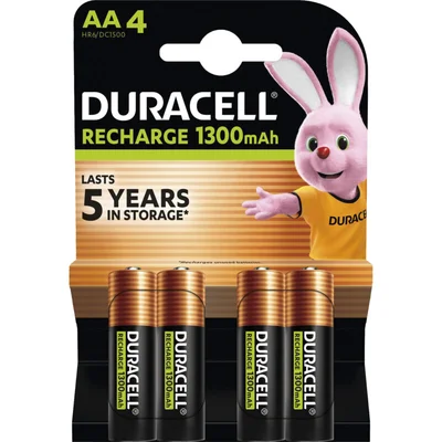 Duracell Rechargeable AA-batterijen 1300 mAh