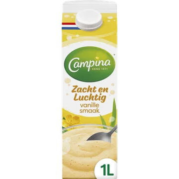 Campina Zacht en Luchtig Vanille Smaak 1 L