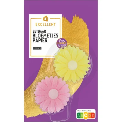 AH Excellent Eetbaar bloemetjes papier