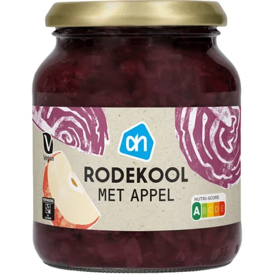 AH Rode kool met appel