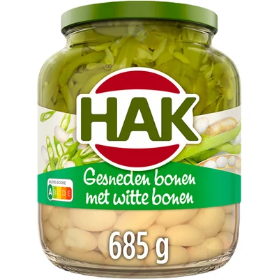 Hak Gesneden bonen met witte bonen