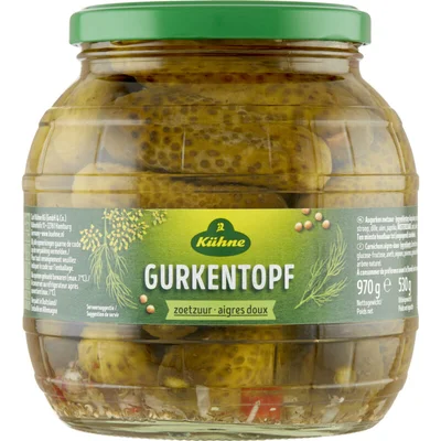 Kühne Gurkentopf zoetzuur