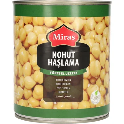 Miras Gekookte kikkererwten (blik)