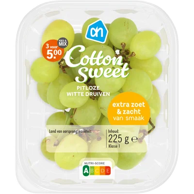 AH Cotton sweets pitloze witte druiven
