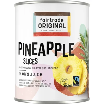 Fairtrade Original Ananas schijven op sap