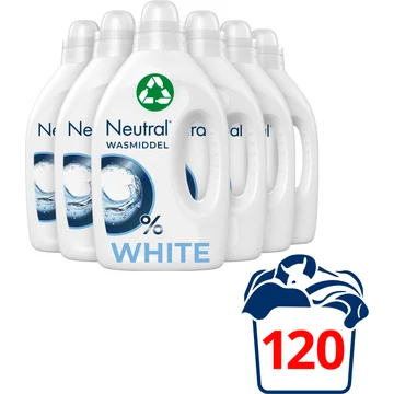 Neutral Vloeibaar Wasmiddel Wit 6 x 20 wasbeurten