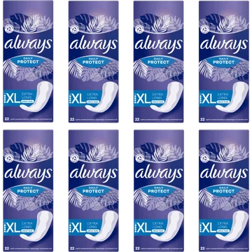 Always Daily Protect Extra Long OdourBlock technologie Inlegkruisjes 8 x 22 Stuks