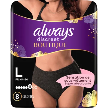 Always Discreet Boutique Zwart Broekjes Voor Urineverlies