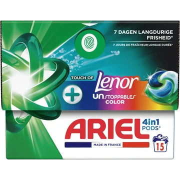 Ariel 4in1 PODS Unstoppables, Wasmiddel Capsules 15