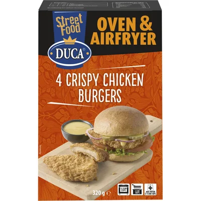 Duca 4 crispy chicken burgers
