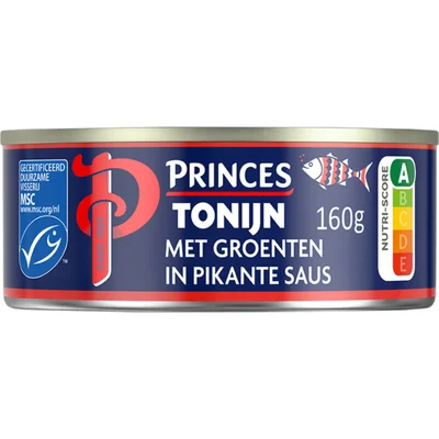 Princes Tonijnstukken groenten