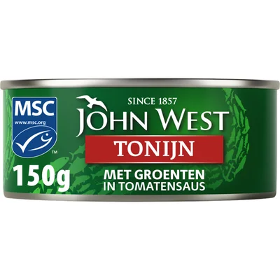 John West Tonijnstukken met groente