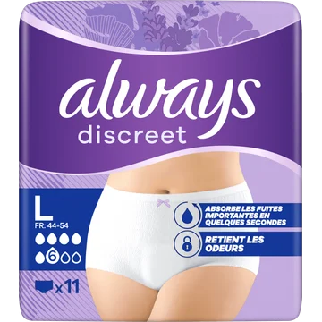 Always Discreet Broekjes Voor Urineverlies x11