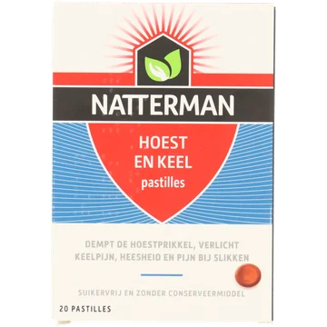 Natterman Hoest En Keel Pastilles, 20 stuks