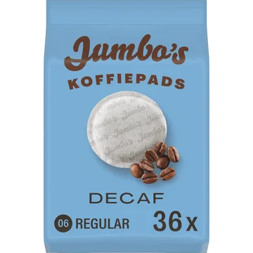 Jumbo's Koffiepads Decaf 36 Stuks