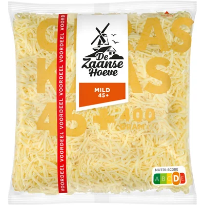 De Zaanse Hoeve Mild 45+ geraspt voordeel