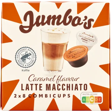 Jumbo's Latte Macchiato Caramel Dolce Gusto Compatible Koffiecups 16 Stuks