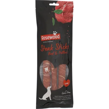 Rosewood Steak Sticks Large Beef 3 Stuks