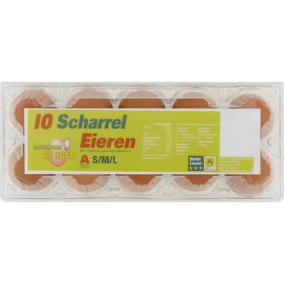 Natuurfarm de Boed 10 scharrel eieren S M L