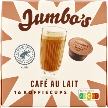 Jumbo's Café au Lait Dolce Gusto Compatible Koffiecups 16 Stuks