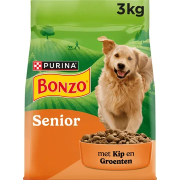 Bonzo Senior Hondenvoer met Kip en Groenten