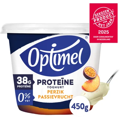 Optimel Proteïne yoghurt perzik passievrucht