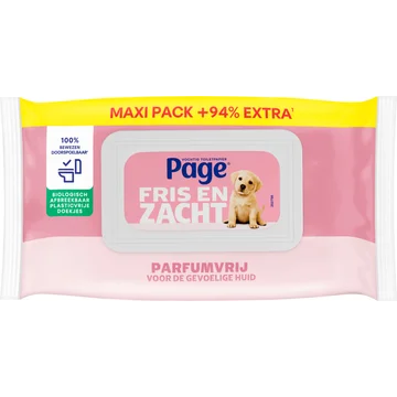 Page Vochtig Toiletpapier Sensitive Maxi