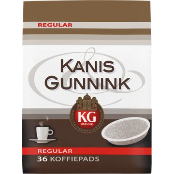Kanis & Gunnink Regular Koffiepads 36 stuks