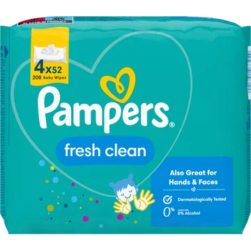Pampers Fresh Clean Babydoekjes x208