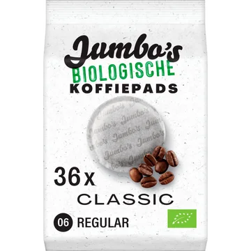 Jumbo's Biologische Koffiepads Classic 36 Stuks