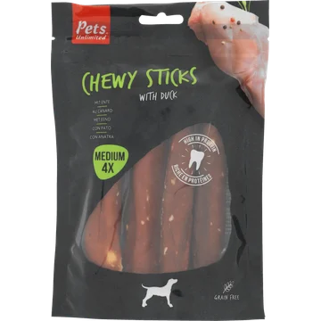 Rosewood Chewy Sticks Eend, 4 Stuks