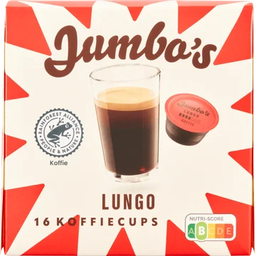 Jumbo's Lungo Dolce Gusto Compatible Koffiecups 16 Stuks