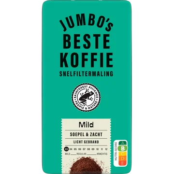 Jumbo's Beste Koffie Snelfiltermaling Mild 250 g