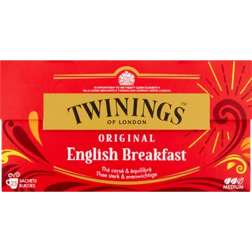 Twinings of London Original English Breakfast 25 Stuks