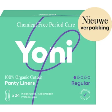 Yoni inlegkruisjes regular 100% biologisch katoen 24 stuks