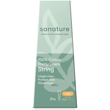 Sanature 100% Katoenen Inlegkruisjes String 24 Stuks