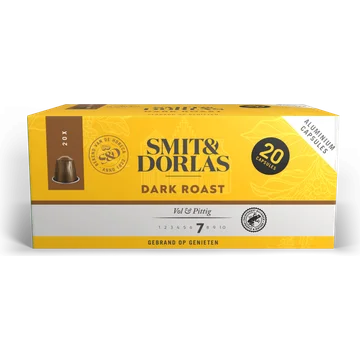 Smit & Dorlas Dark Roast Cups 20 stuks