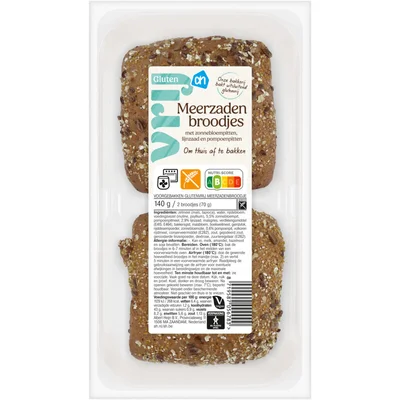AH Glutenvrij Meerzaden broodjes