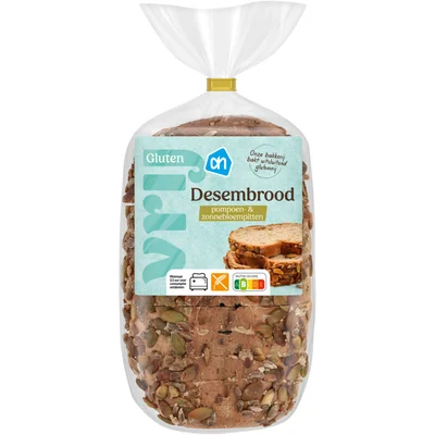 AH Glutenvrij Desembrood pompoen- & zonnebloempitten