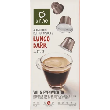 La Place Koffiecups Lungo Dark 10 Stuks