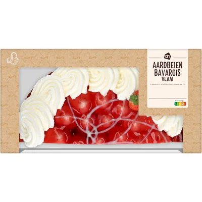 AH Aardbeien bavaroise vlaai half
