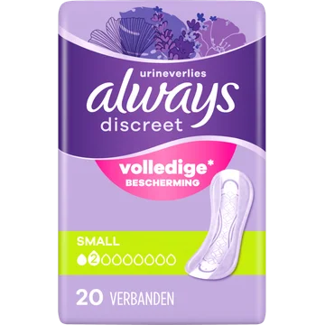 Always Discreet Verband Voor Urineverlies 20 Stuks