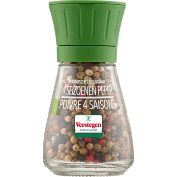 Verstegen Biologische 4 Seizoenen Peper met Molen 32 g