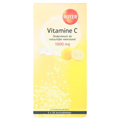 Roter Vitamine C bruistabletten citroen, 2 x 20 stuks