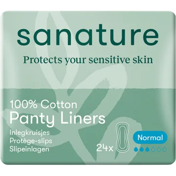 Sanature 100% Katoenen Inlegkruisjes Normal 24 Stuks