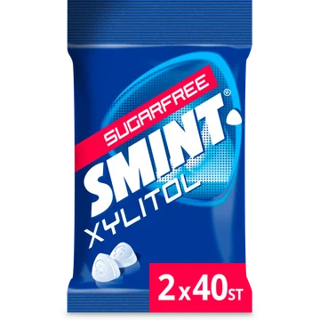 Smint Mint Suikervrij Dispenser 2 x 40 stuks