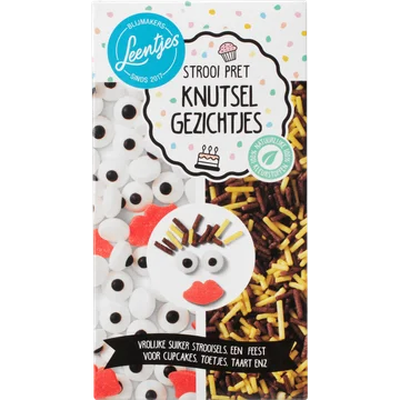 Leentjes Strooi Pret Knutsel Gezichtjes 95 g