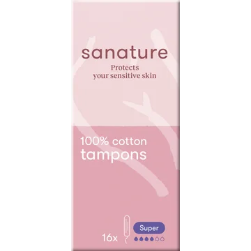 Sanature Tampons Super 16 Stuks