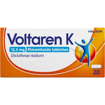 Voltaren K 12,5 mg tabletten bij spier- en gewrichtspijn, 20 stuks