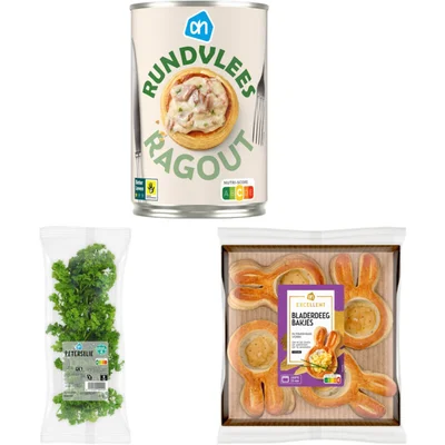 AH Excellent Pasteitje met rundvleesragout